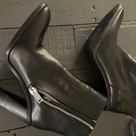 Saint Laurent YSL Black Bootie Boot 39 / 8 Great Condition - Picture 8 of 16